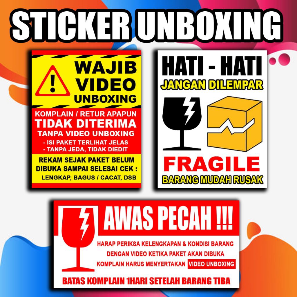 

STIKER UNBOXING VIDIO