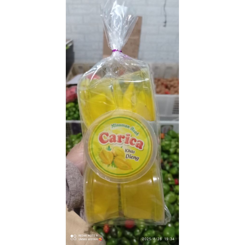 

Manisan/Minuman buah CARICA khas dieng (6cup)