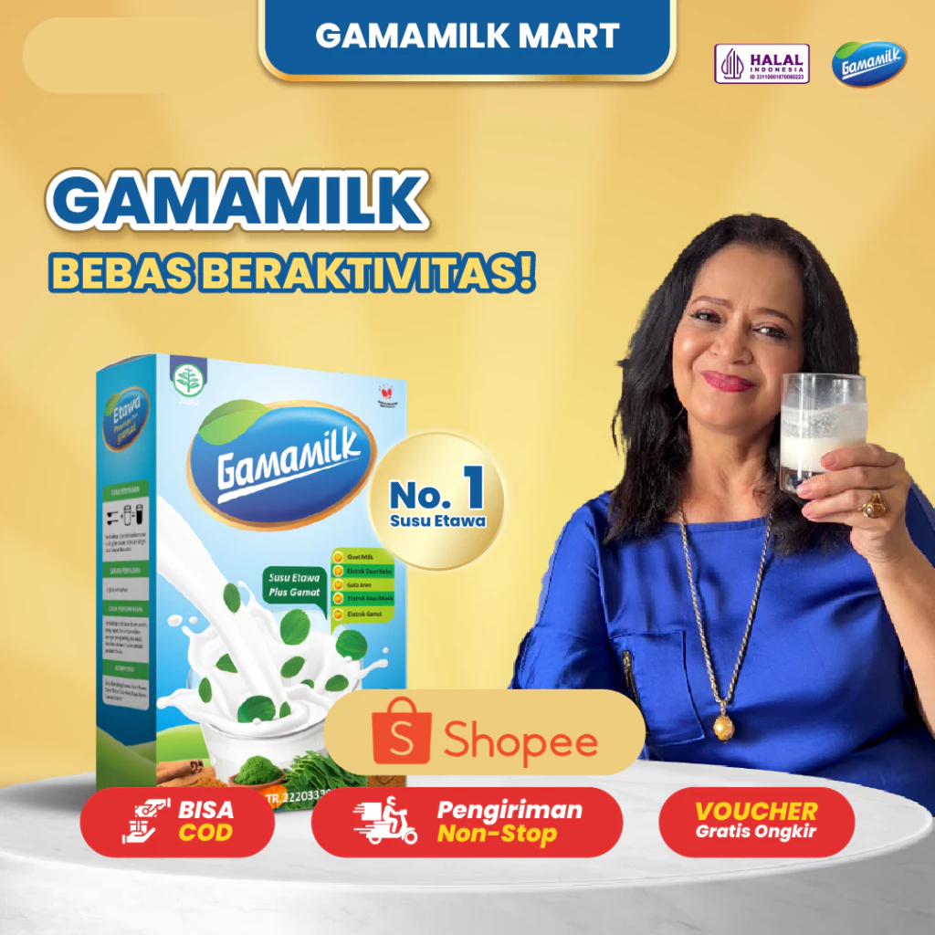 

PROMO!!! Gamamilk Susu Etawa Plus Gamat Dan Daun Kelor Atasi Asam Urat Dan Rematik 1BOX