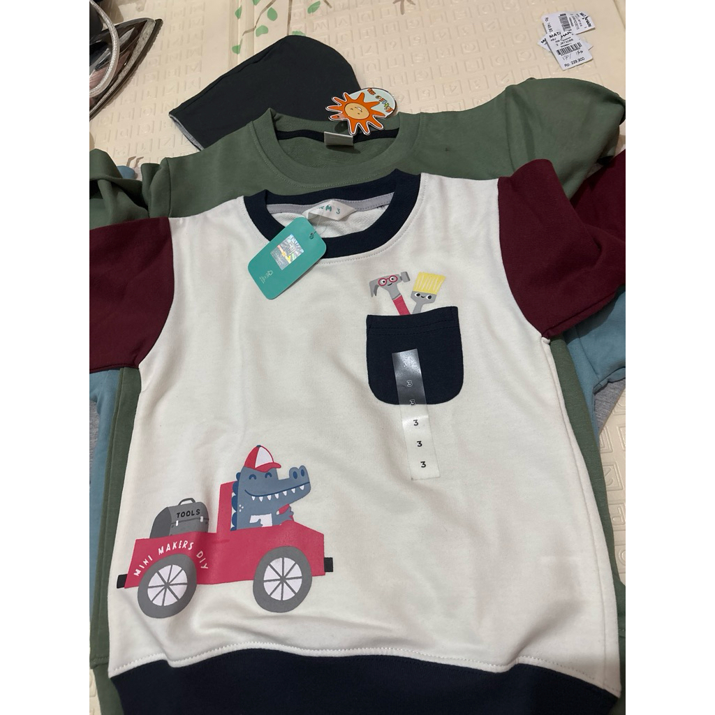 Jaket Little M Matahari Anak Laki-laki Usia 2,3,6 Tahun
