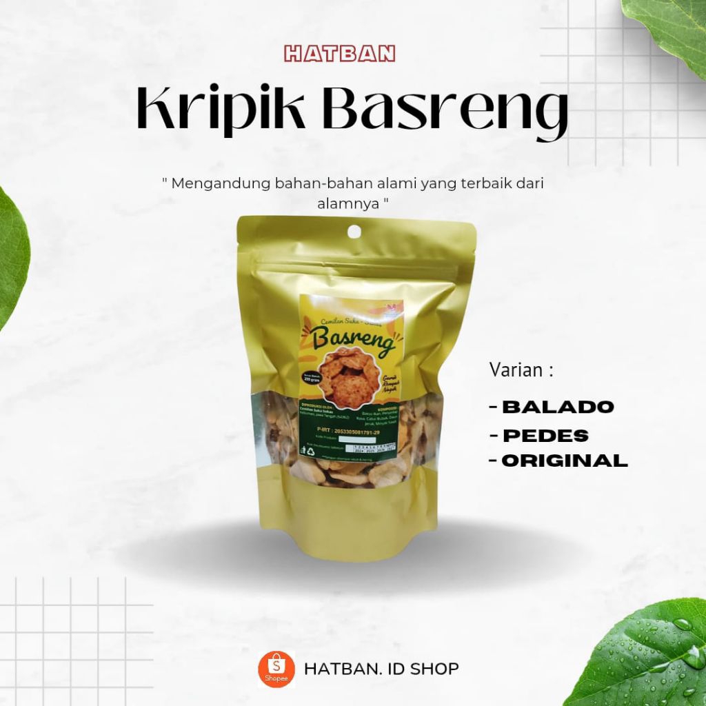 

HATBAN Keripik Basreng 150gr