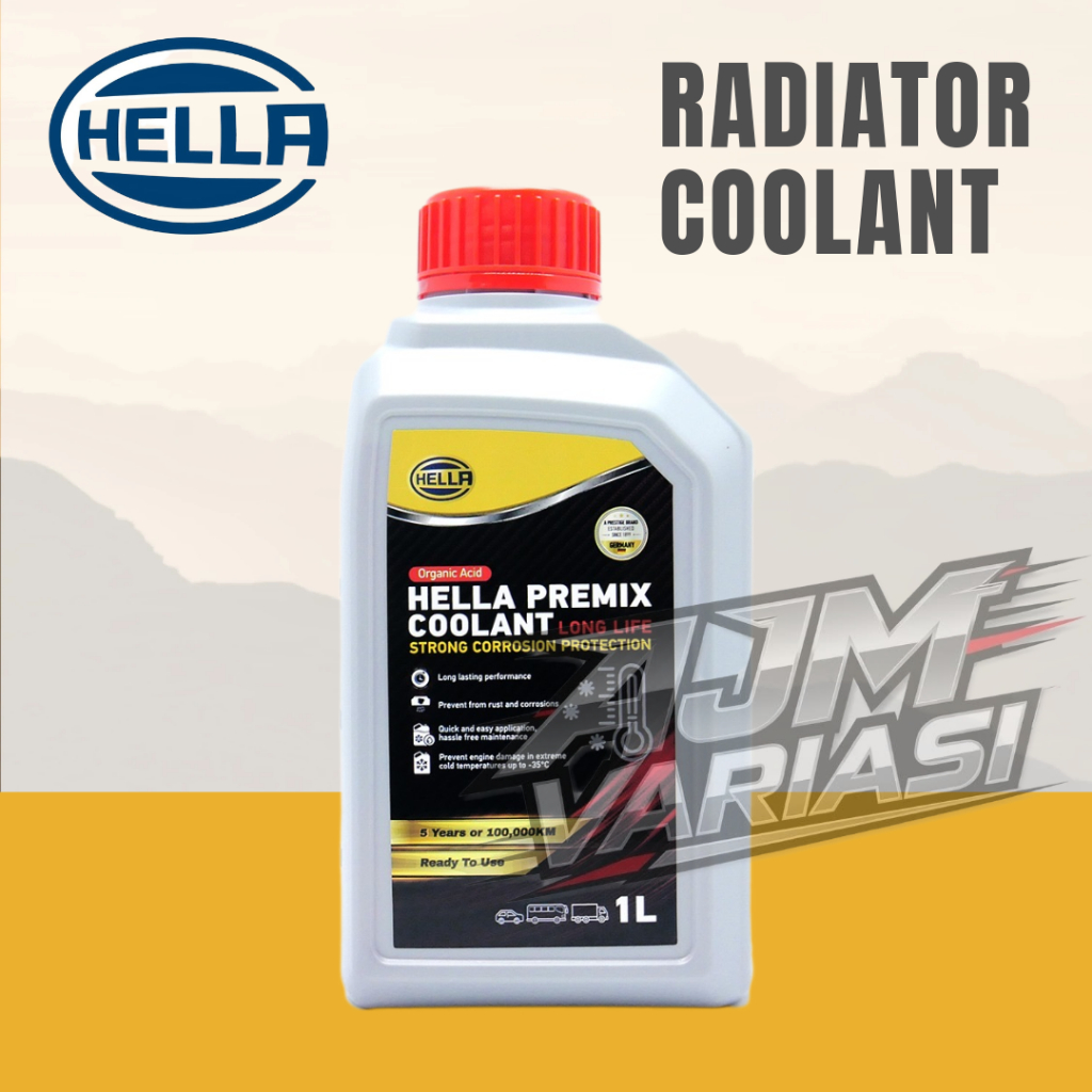 Air Radiator Coolant Hella Merah 1 Liter - Radiator Coolant
