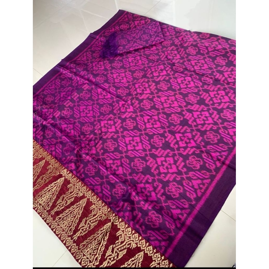 Endek semi Mastuli tumpal bordir set selendang