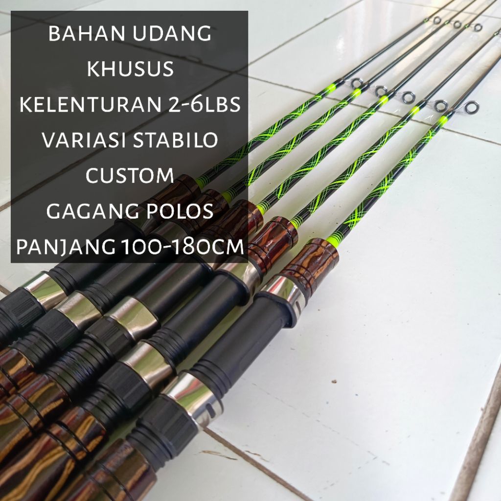 Joran udang galah set 5 custom