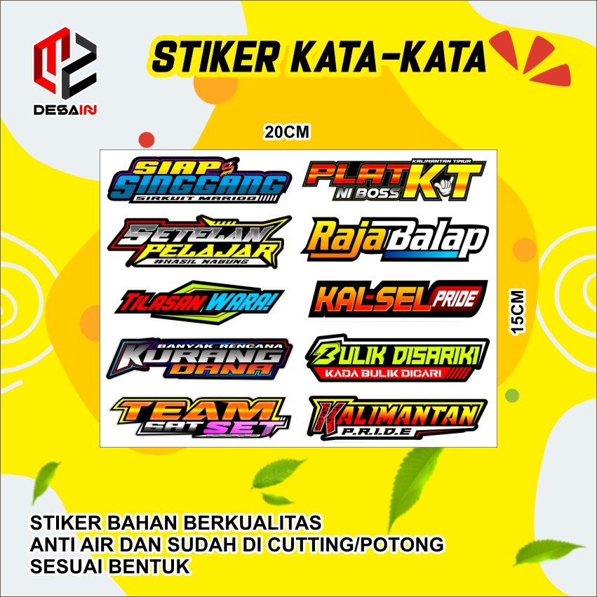 

stiker kata kata keren cutting