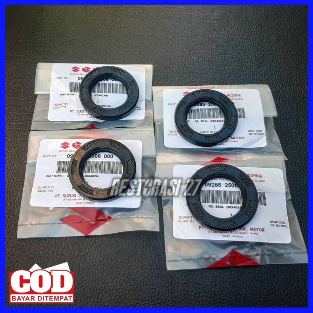 Seal Roda Set Depan Belakang Suzuki Shogun SP 125 Double Disc Shogun Kebo Shogun FD 125 Karet Seal T