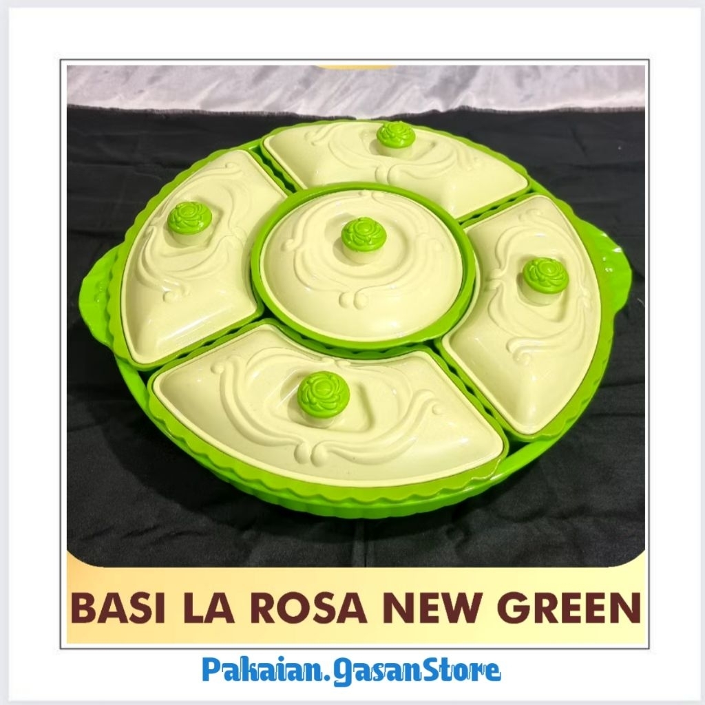 PGS Nampan Saji Makanan Putar / Prasmanan La Rossa/ Alat bulat Makan Kitchenware Piring