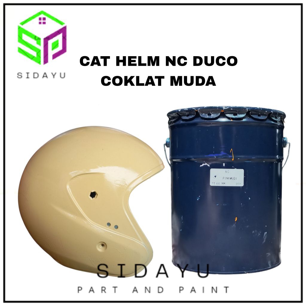 Cat Helm NC Duco Jepang Coklat Muda