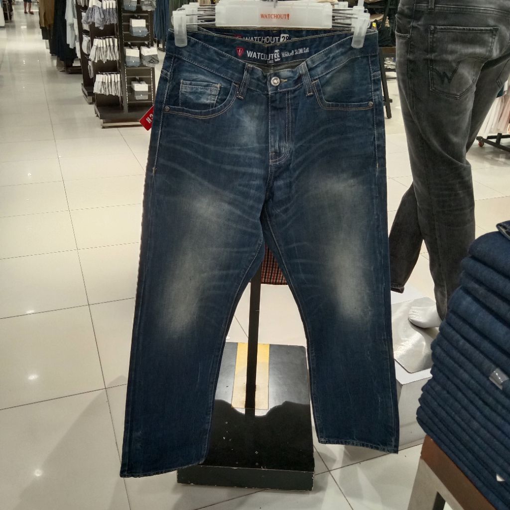 WATCHOUT JEANS CELANA DENIM PANJANG PRIA KEREN MACHO ORIGINAL