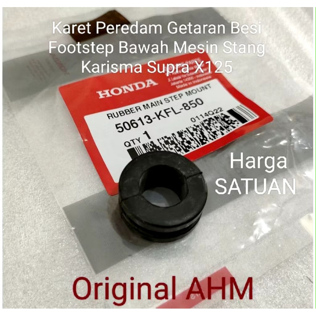 Karet Peredam Getaran Besi Footstep Bawah STANG Karisma Supra X125 dll Universal Ori AHM 50613 KFL 8