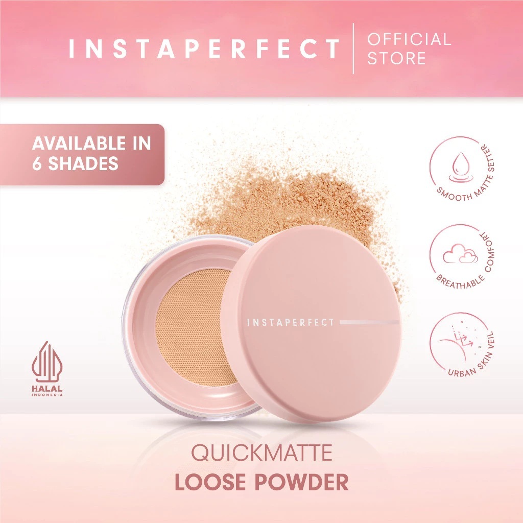 Wardah Instaperfect Quickmatte Loose Powder - Bedak Tabur