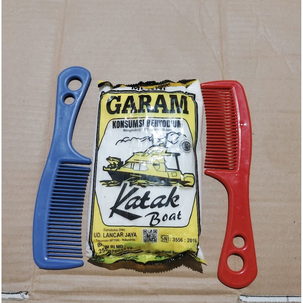 

garam katak boat 500gr free sisir 1pcs
