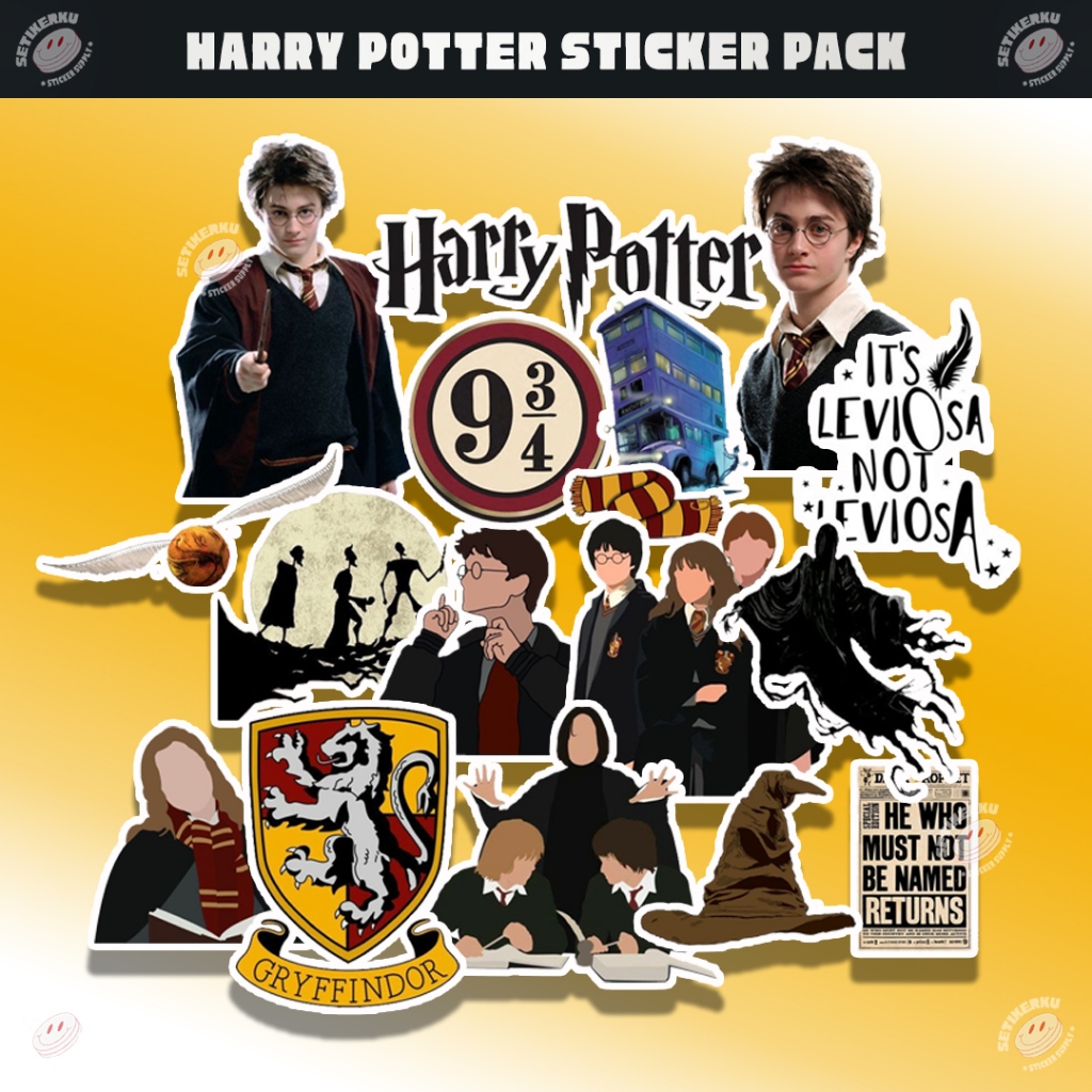 

17pcs HARRY POTTER Sticker Pack | stiker harry potter aesthetic untuk laptop hp koper case bahan vinyl
