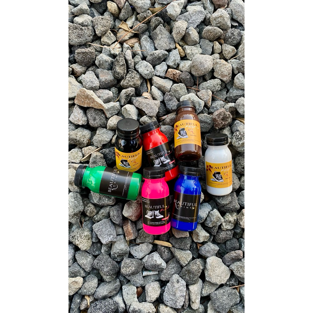 

Beutifull paint waterbased dye 100ml Cat Sepatu/ Tas/ Topi