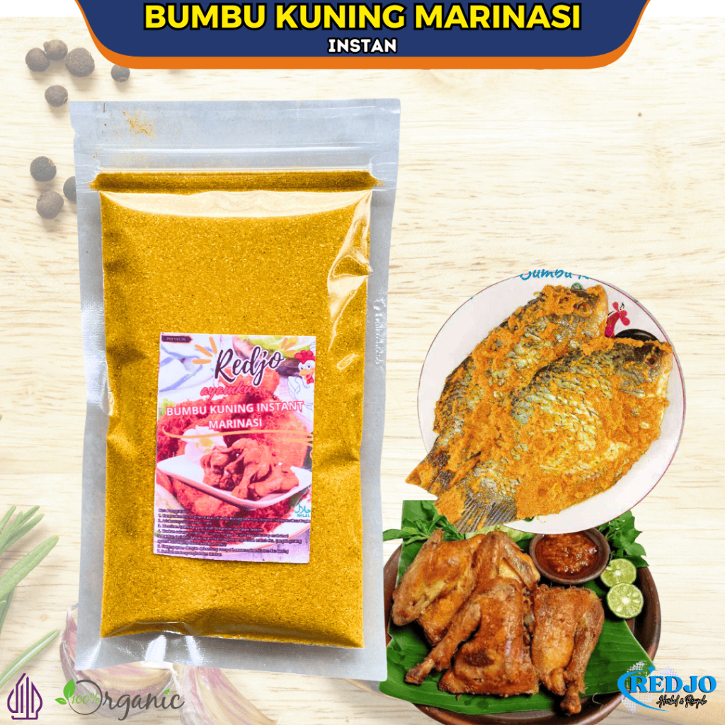 

Bumbu Kuning Instant Marinasi Bumbu ungkep Ayam Ikan Kuning Simple Redjo Ayamku
