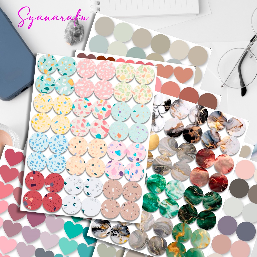 

Stiker Kertas Dekor MACARON MATERIALS Paper Sticker DIY Planner Scrapbook