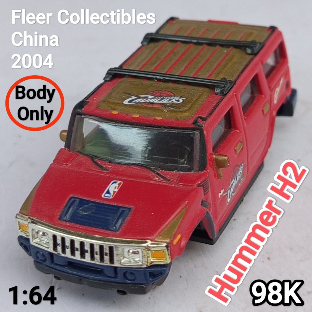 Diecast Mini Scale 64 Fleer Collectibles Hummer H2 Body Only Loose