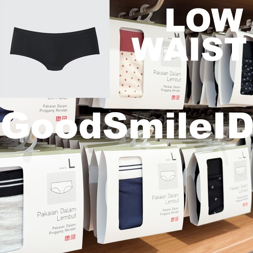 SALE Women Pakaian Dalam Low Waist Pinggang Rendah (Modal x Katun) Polos CD Celana Wanita Dalaman JA