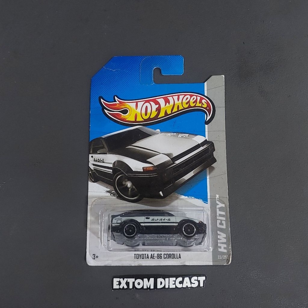 Hotwheels Toyora AE86 Corolla Black White