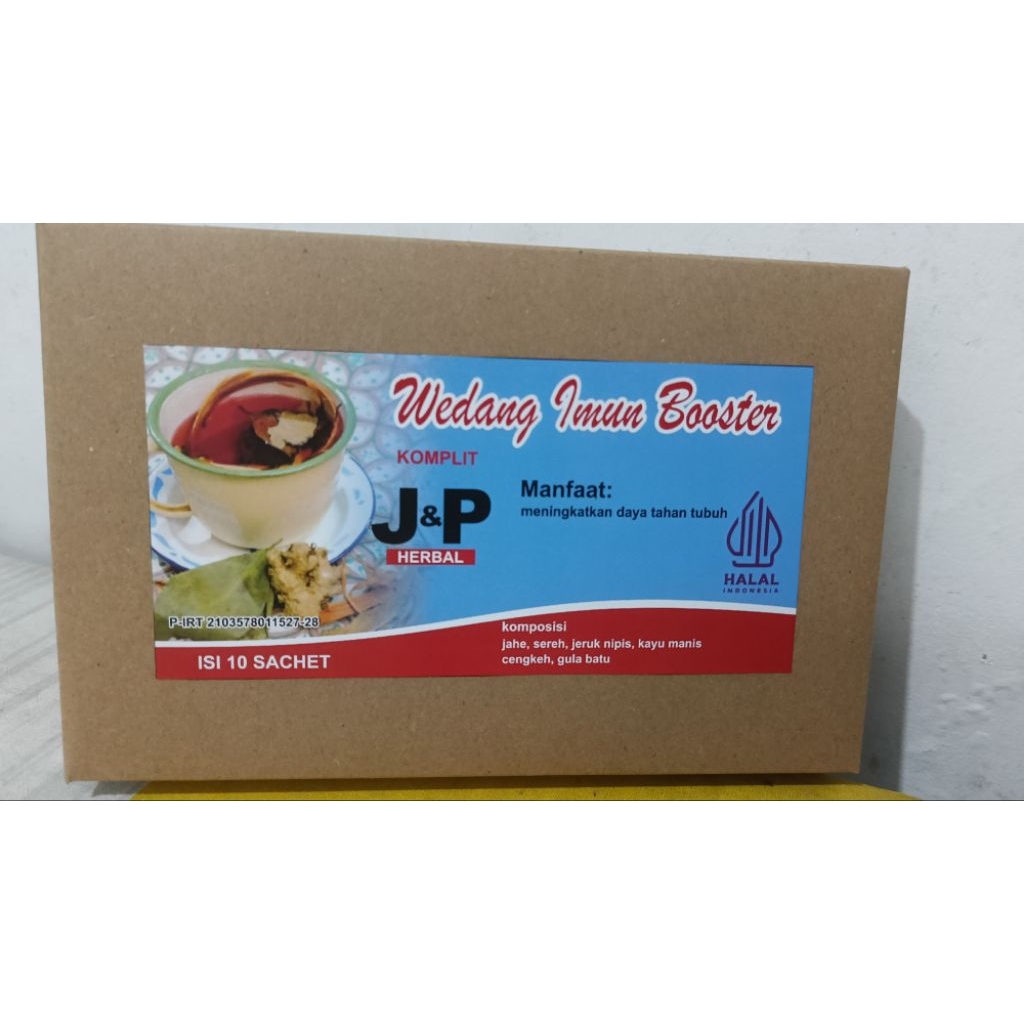 

Wedang imun booster 10 bungkus rempah J&P herbal premium lengkap dengan gula batu