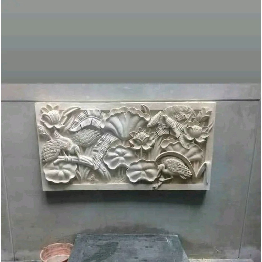 relief hiasan dinding batu alam