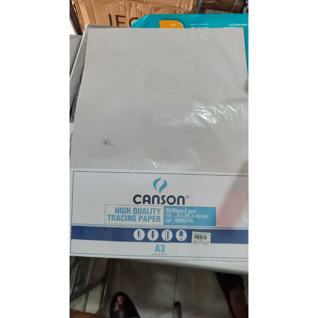 

Tracing Paper Canson A3 / Kalkir A3 isi 10 sheets 80/85g/m2-gsm
