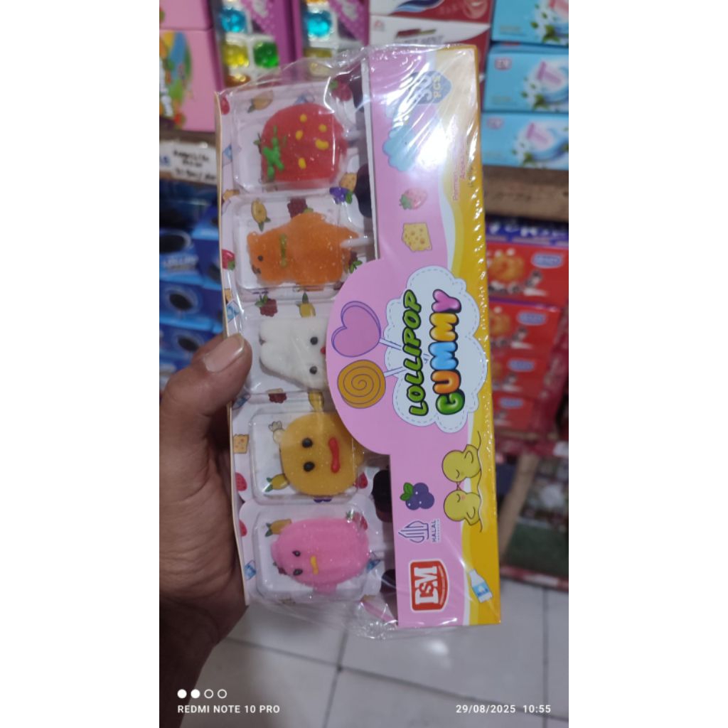 permen lolipop lunak karakter isi 30