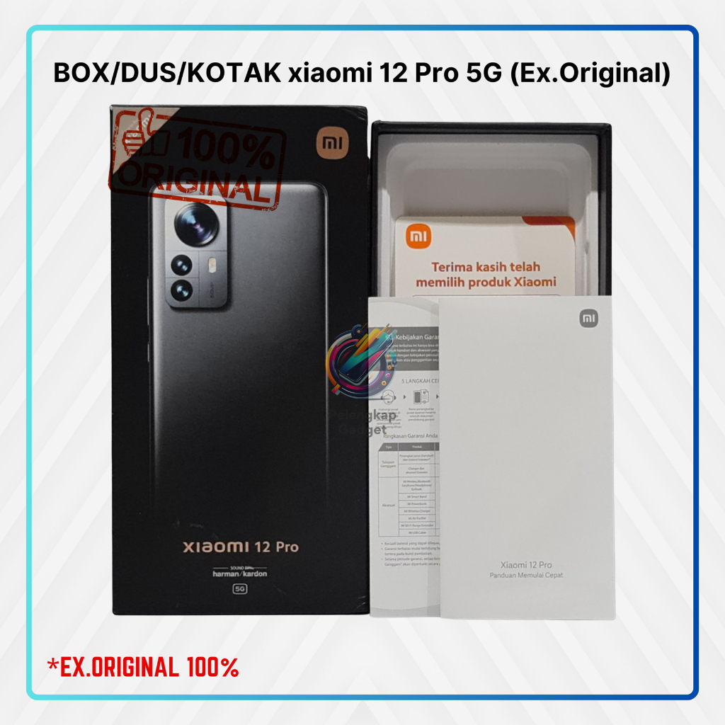 

BOX/DUS/KOTAK xiaomi 12 Pro 5G (Ex.Original)