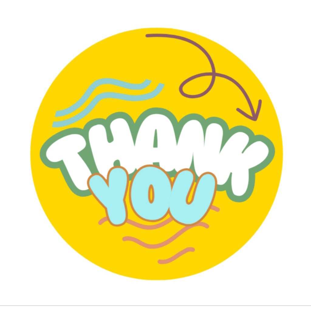 

Stiker THANK YOU Bulat | Stiker Produk | 500pcs | 200pcs