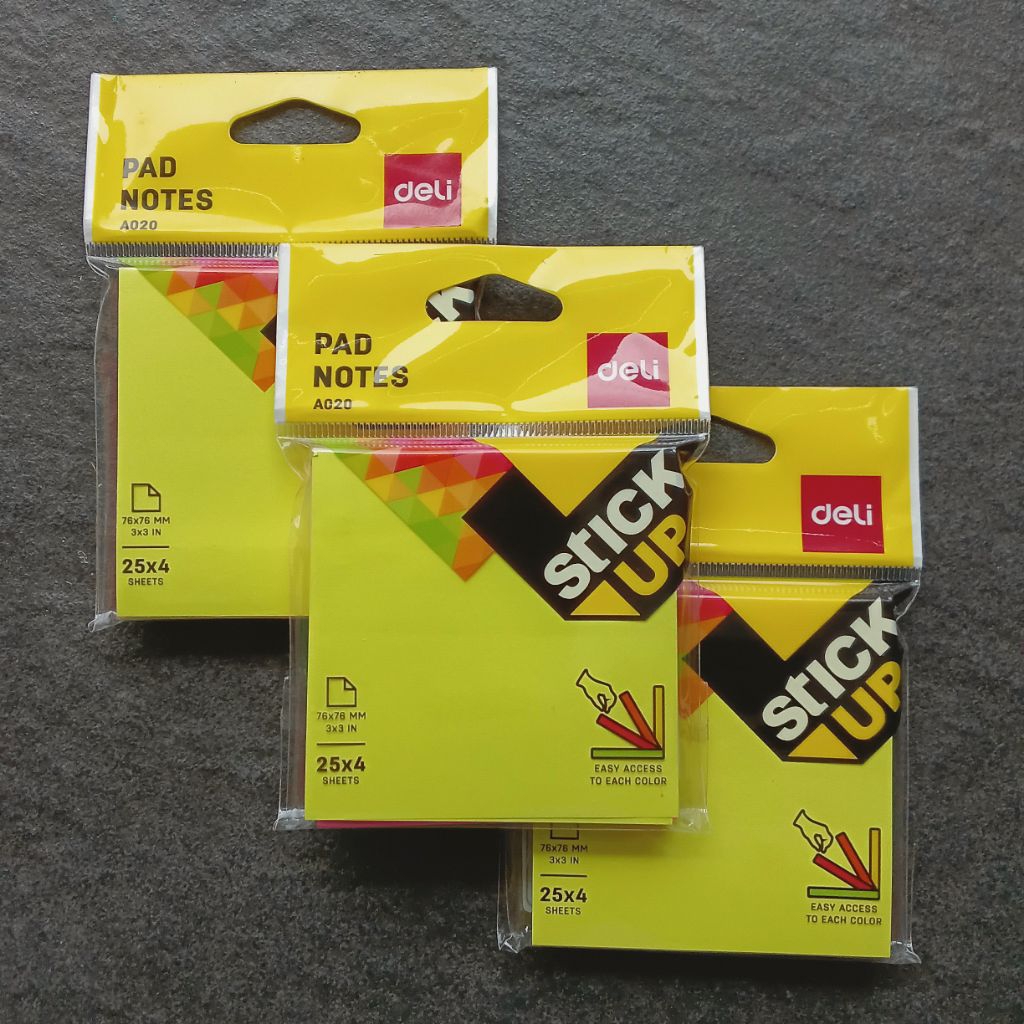 

Penanda Buku Sticky Notes Deli A02002 3inchx3inch ( Pcs ) [ Original ]