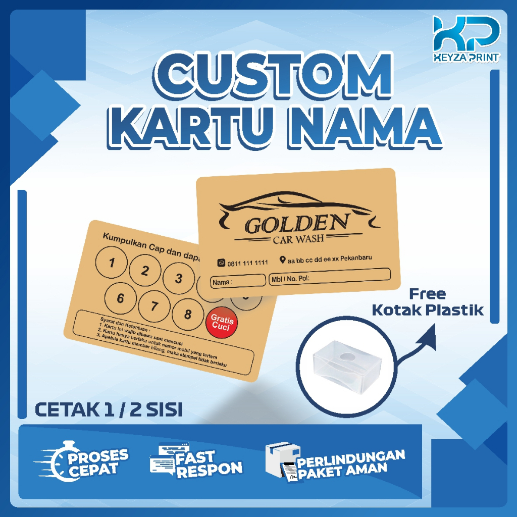 

Kartu Nama Art Paper 260gr 1 kotak isi 100pcs Timbal Balik / 1 sisi | Custom Free Desain