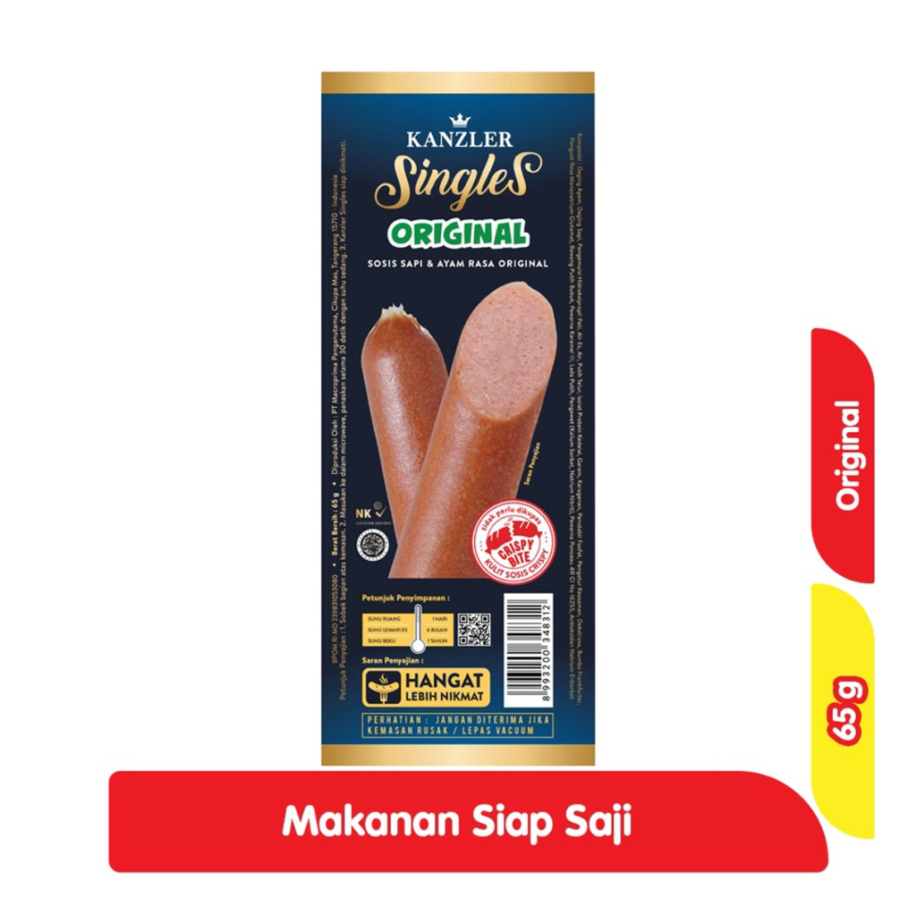 

Kanzler Singles Sosis Sapi & Ayam Original 65 g