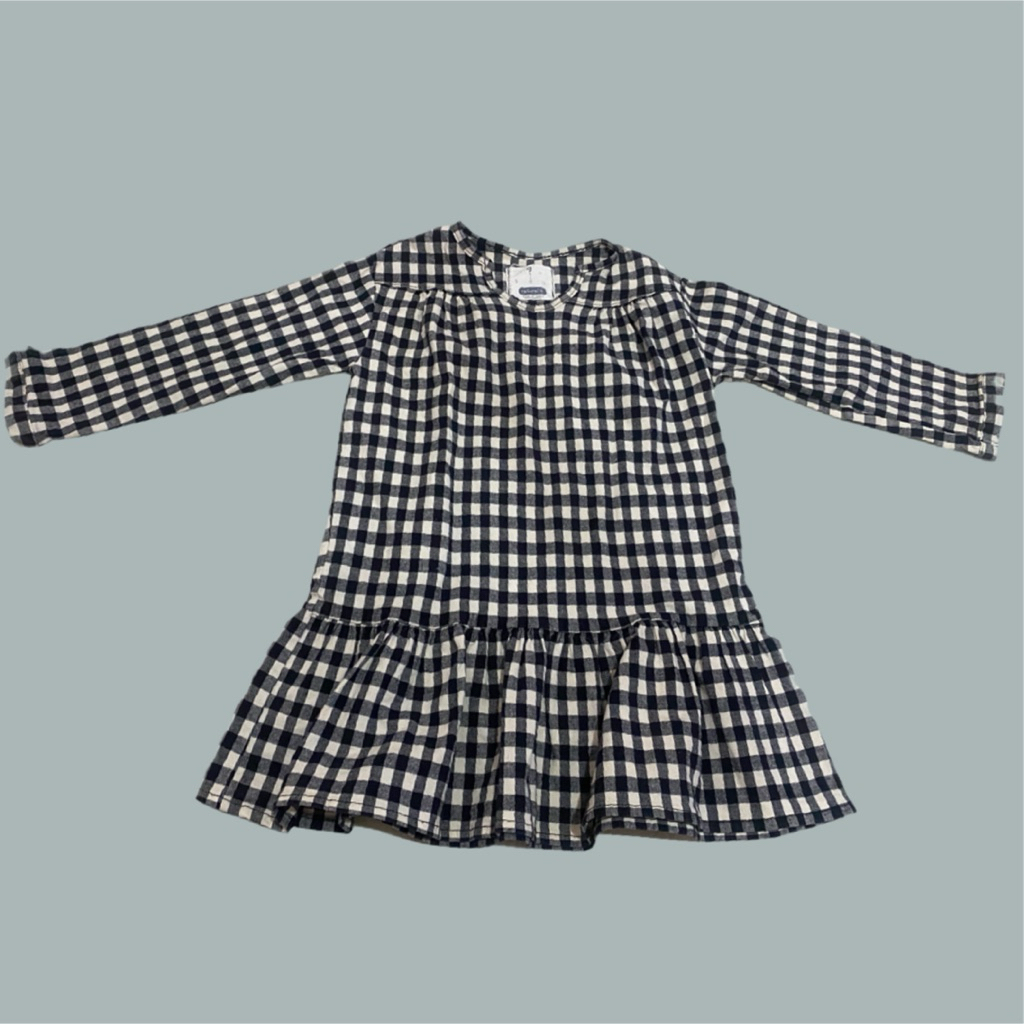 dress gingham anak pl