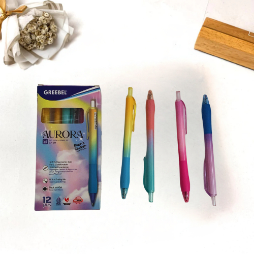 

Greebel Gel pen/ Bolpen/Pulpen GP-511 Aurora (12 pcs)