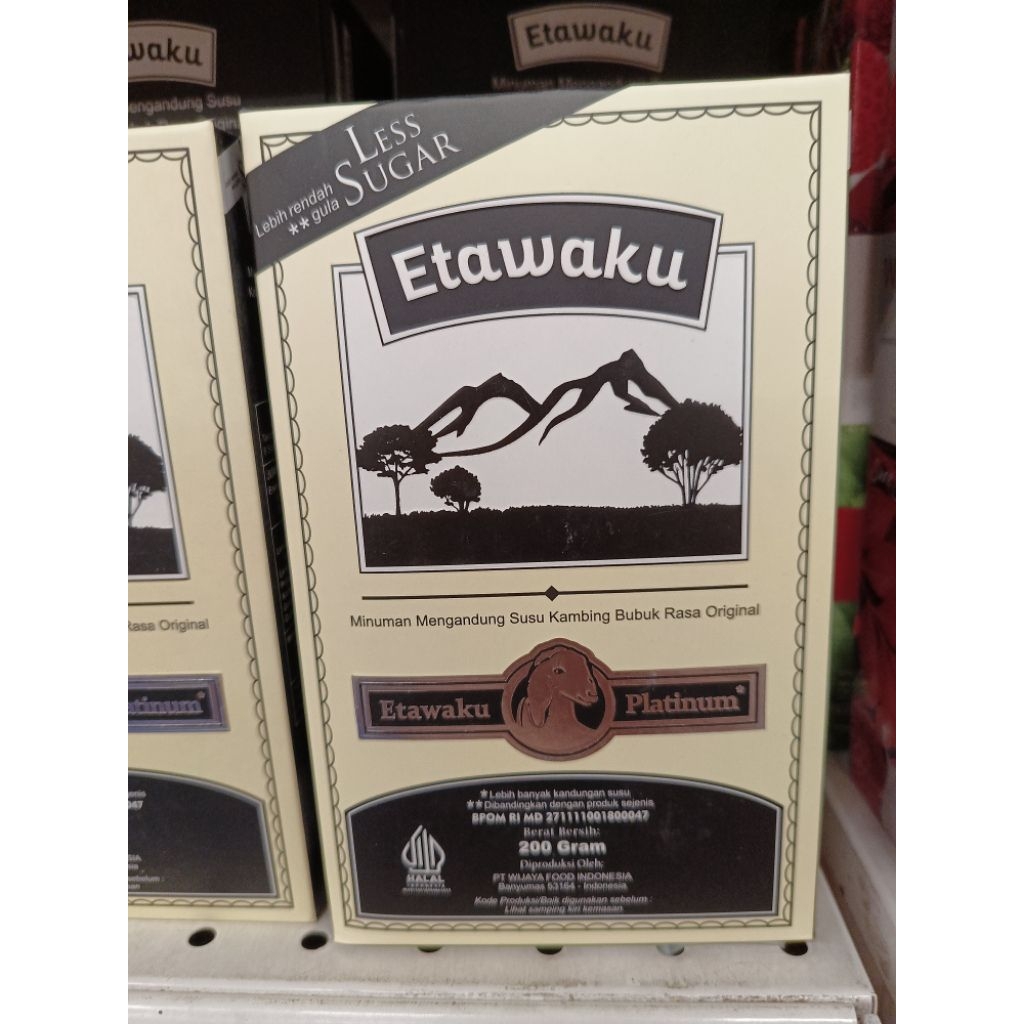 

Etawaku Minuman Mengandung Susu Kambing Bubuk Rasa Original Less Sugar (200 Gr)