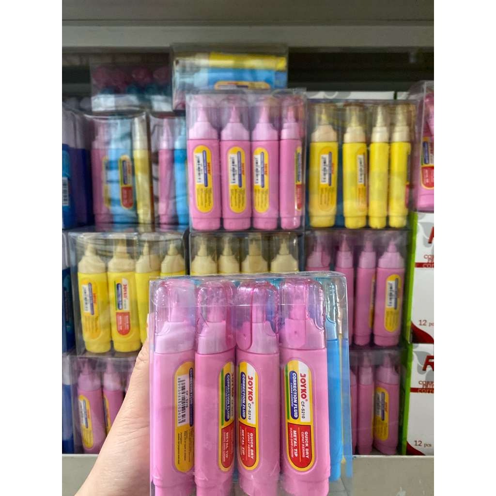 

1 Pcs Correction Fluid Joyko Cf-S210 / Tipe X Joyko CF-S10 / Tipe Ex Joyko Warna Warni