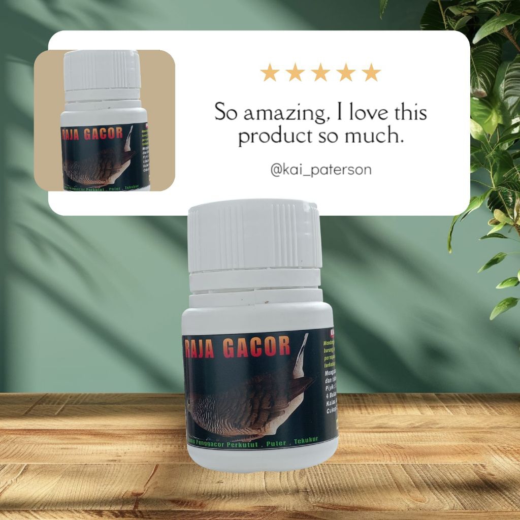 JAMU PERKUTUT RAJA GACOR PREMIUM ISI 100 Penambah gacor dan rajin manggung untuk perkutut lokal dan 
