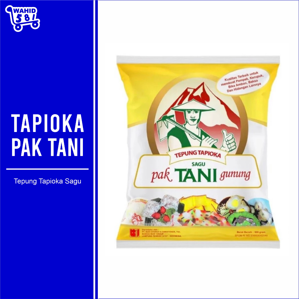 

Tepung Tapioka Sagu Cap Pak Tani Gunung 500gr