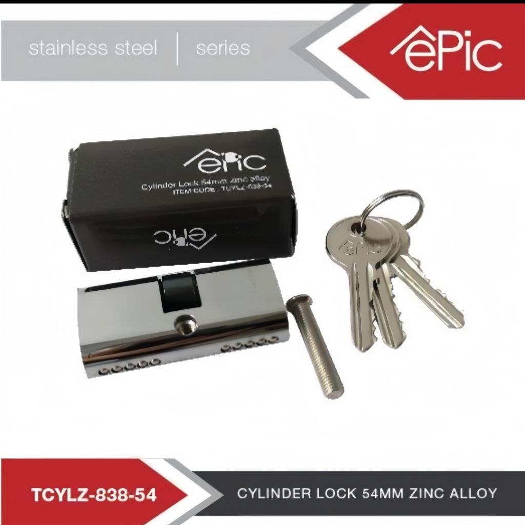 Silinder kunci pintu aluminium epic, silinder kunci aluminium,cylinder kunci aluminium, silinder kun