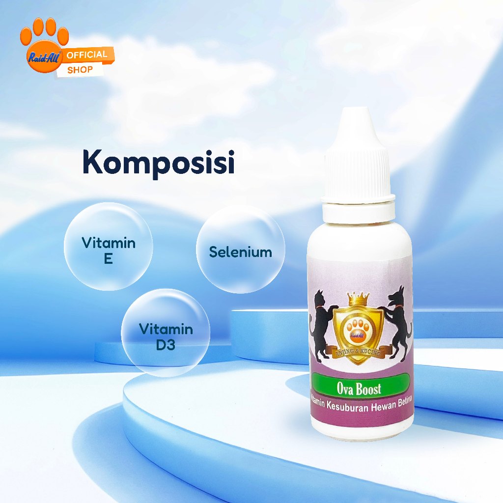 RAID ALL - OvaBoost Vitamin Kesuburan Hewan Betina 30ml