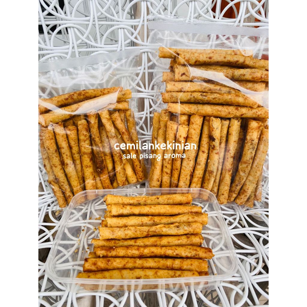 

sale pisang aroma crispy/pisang aroma/sale aroma caramel 150gr/200gr/400gr free packing kardus