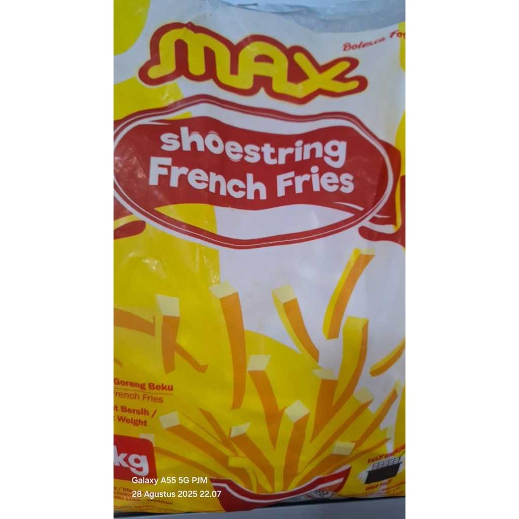 

Kentang goreng MAX shoestring 1kg