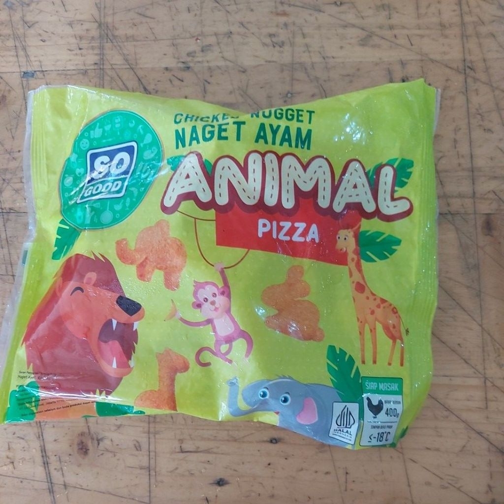 

SO GOOD NUGGET ANIMAL PIZZA 400GR