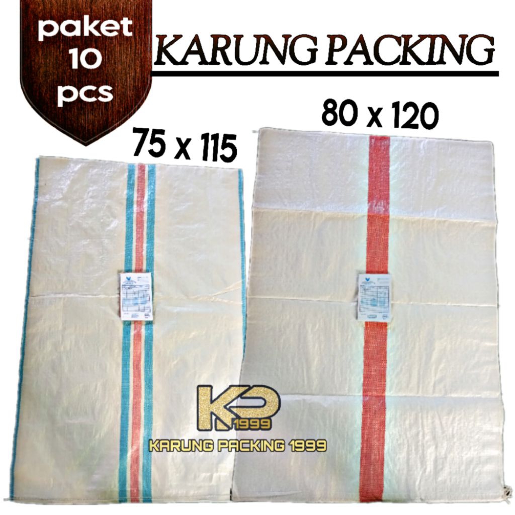 karung plastik 75x115 - 80x120, karung Baru