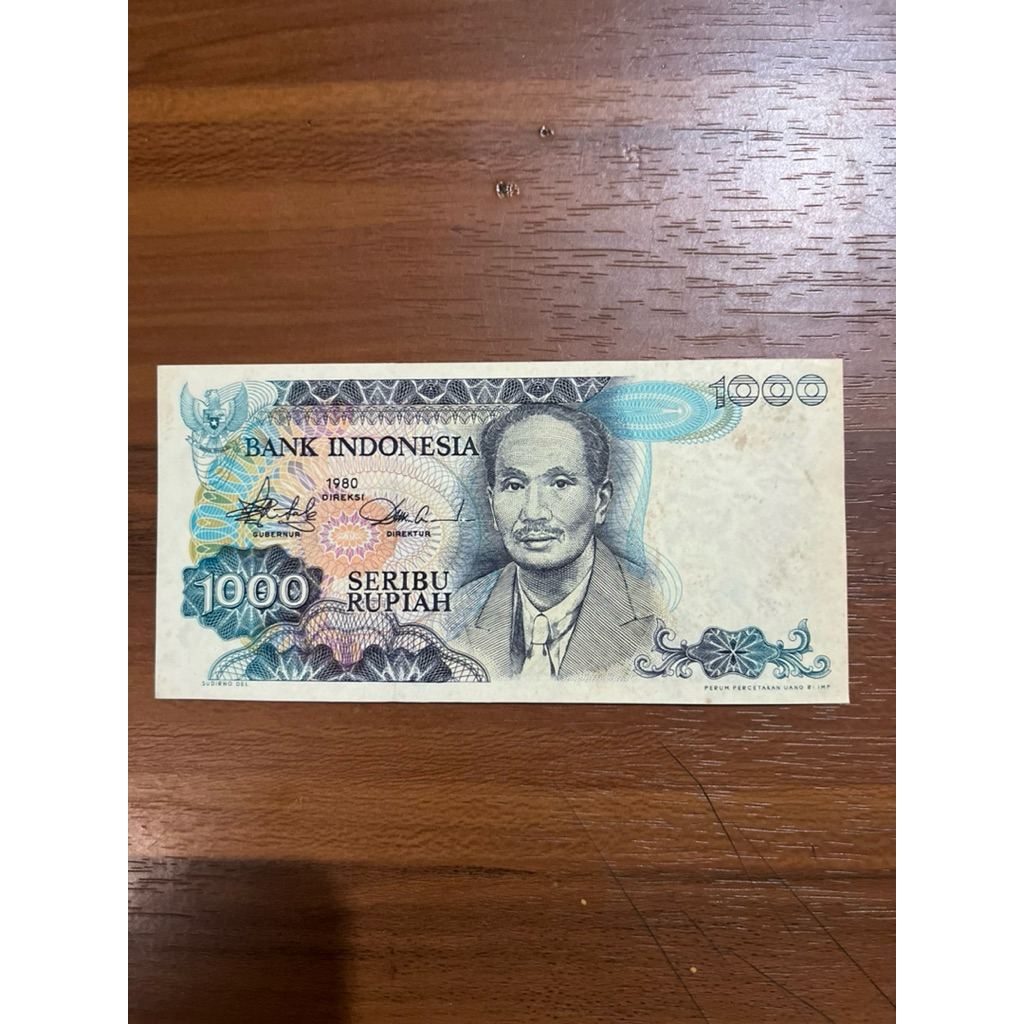 Uang Kertas 1000 Rupiah 1980 Koleksi Kuno
