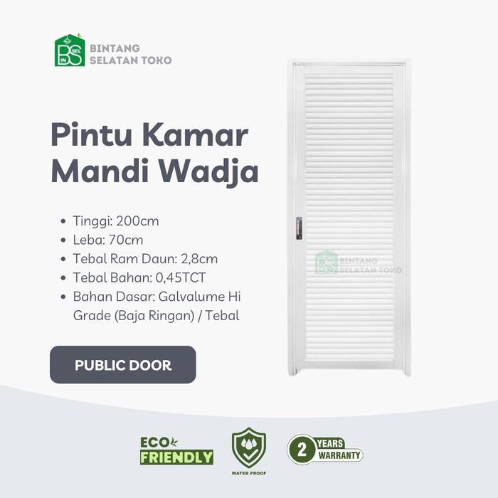 PINTU KAMAR MANDI WADJA WING KING PUBLIC DOOR GALVALUME EKONOMIS