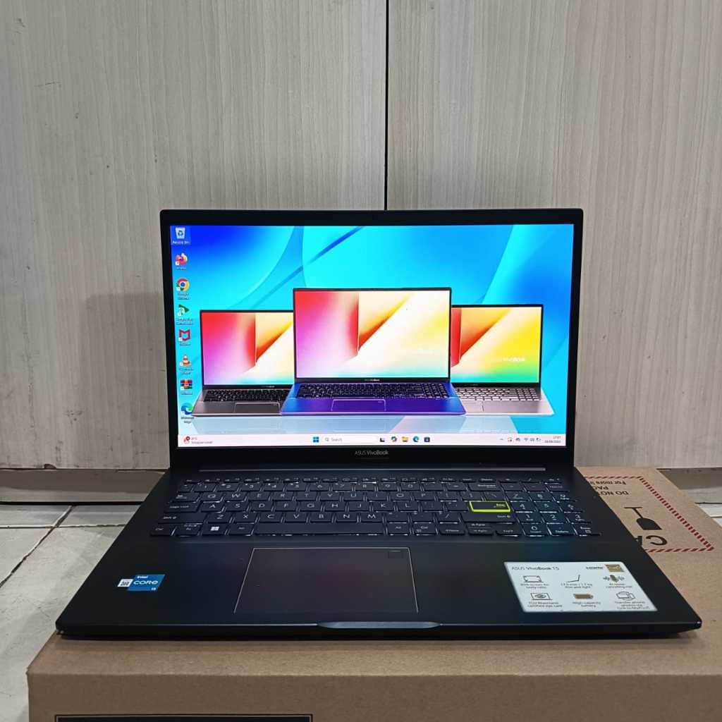 LAPTOP SECOND,Asus Vivobook X513EAN, Seri Baru, Super Slim, Cantik, Lengkap, Black