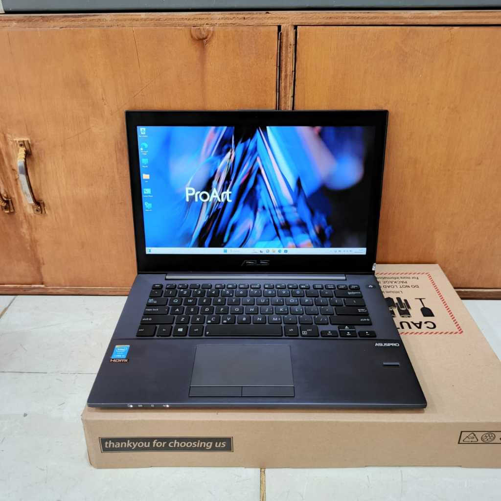 LAPTOP SECOND,Laptop Asus Pro BU401LA, Core i5-4210U, Ram 8Gb/128Gb, Gaming Editing Ngebut, Lengkap,