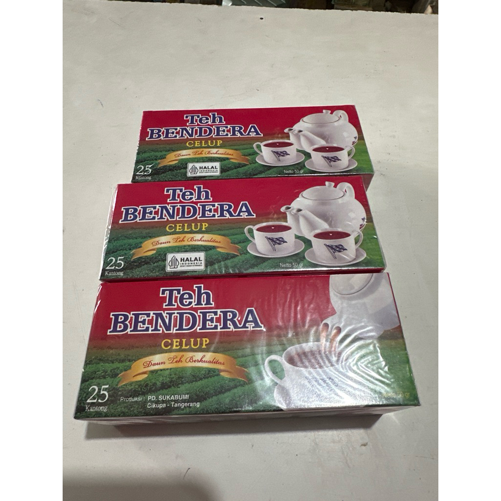 teh bendera kotak celup isi 25