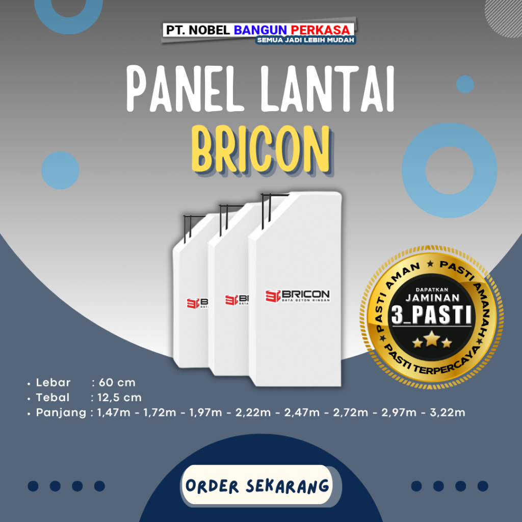 Panel Lantai Bricon - Pengganti Cor Dak Konvensional
